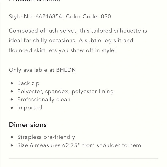 NWT Jenny Yoo Velvet Maxi Dress English Rose Size 24 - Picture 4 of 15